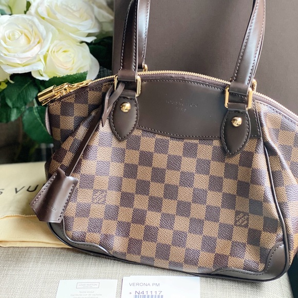 Louis Vuitton Damier Canvas Verona PM Bag - Picture 1 of 12